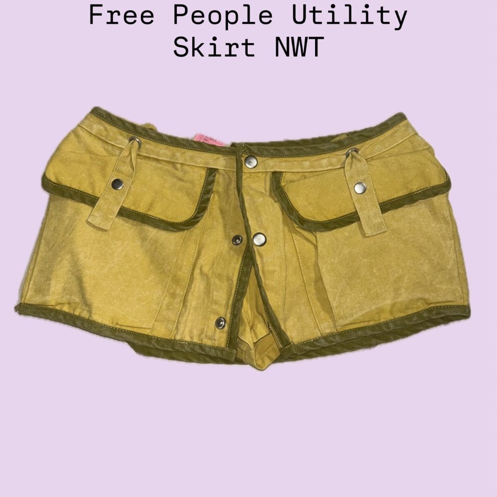 FREE PEOPLE ALITZA MICO UTILITY SKORT